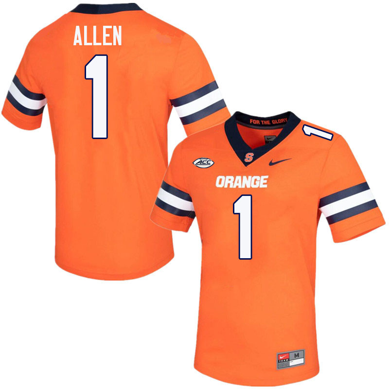 #1 LeQuint Allen Syracuse Orange Jerseys,Syracuse University Football Uniforms,Apparels-Orange